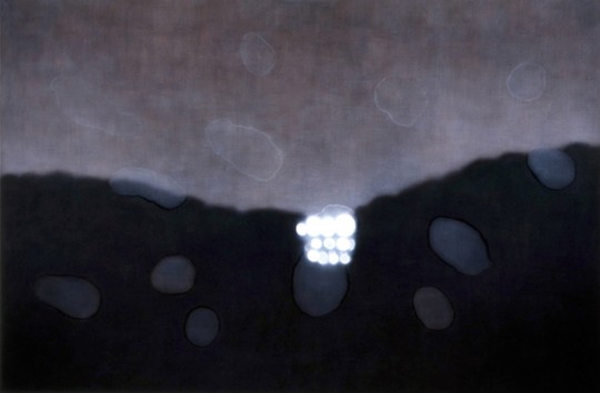 Nocturne - Carpark painting, 1994 by Andrew Browne