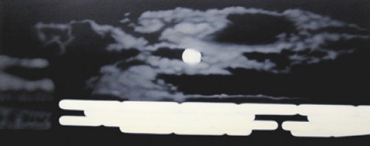 Moon and illuminated forms, 2002 by Andrew Browne