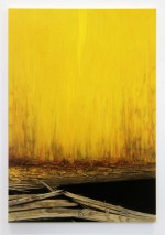 Haze and pier (gold), 2021 by Andrew Browne